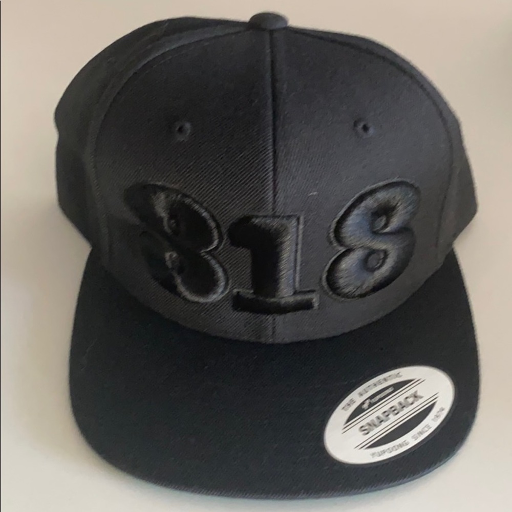 Black logo baseball hat “818” Los Angeles
